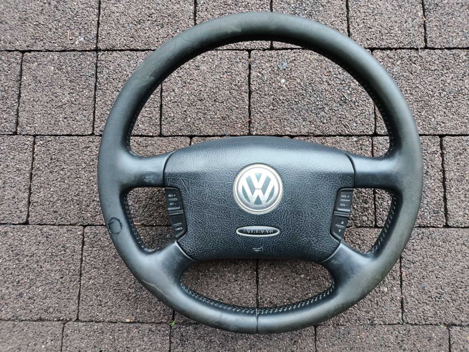 Kierownica Skóra Multifunkcja VW Golf 4 Bora Passat B5 Sharan