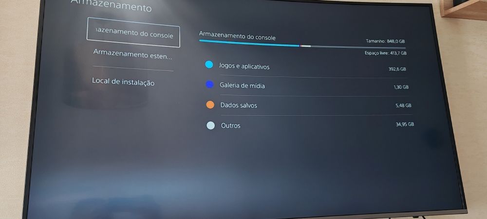 Playstation 5 Slim como nova com um comando