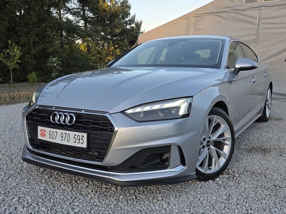 Audi A5 Sportback 35 TFSI SPORT 150KM MATRIX Virtual asystenci Navi klimatronik x3