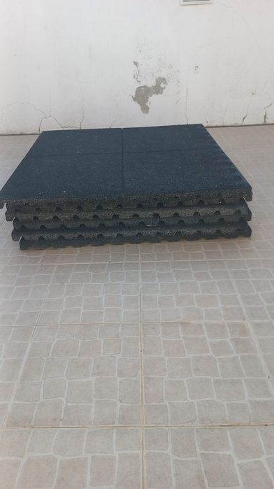 6 blocos pavimento borracha 43MM crossfit/treino funcional/musculação