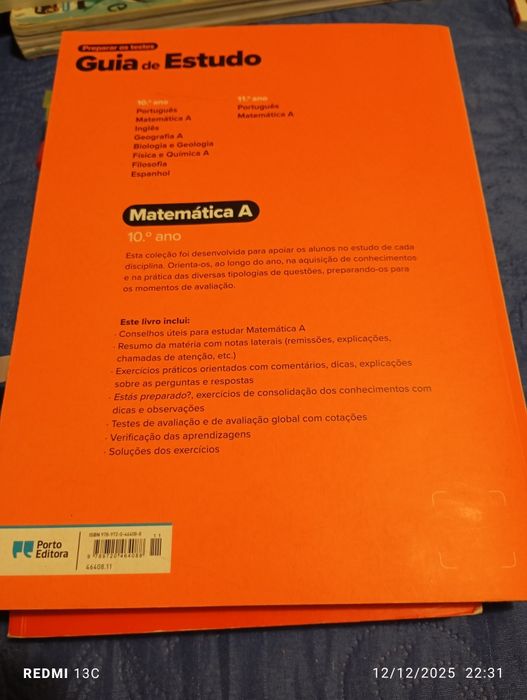 Guia de estudo de matemática A