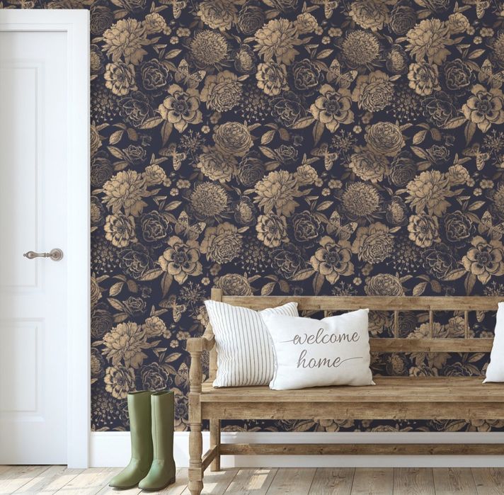Papel parede Flowers Vintage 6 Rolos (60m)
