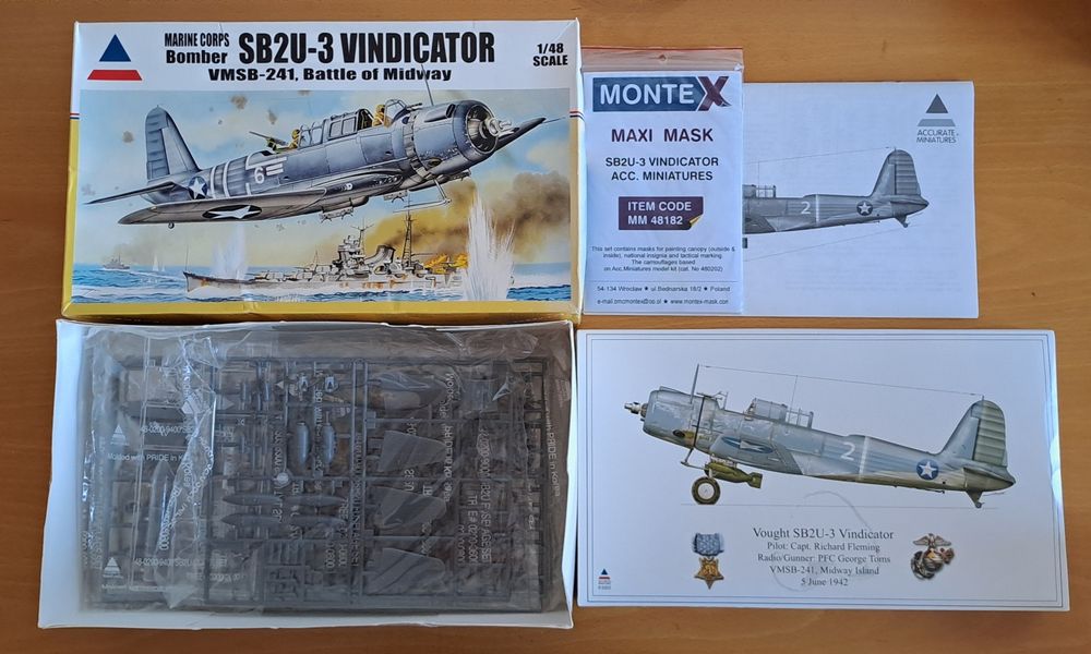 Kit de modelismo SB2U-3 Vindicator escala 1/48