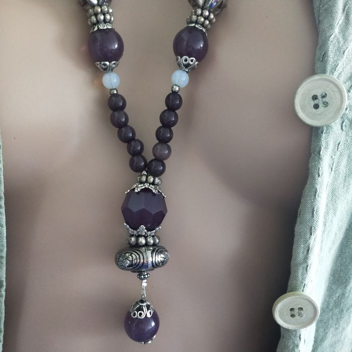 Korale ametyst opalit