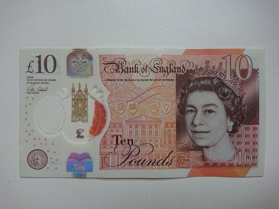 Банкнота 10 фунтов  Великобритании 2016 UNC