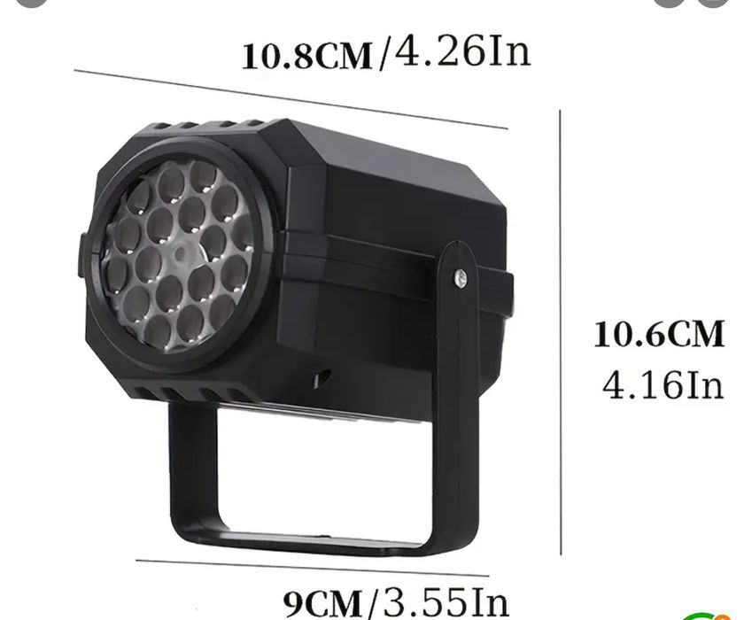 Акция! Проектор ночник светодиодный Новогодний снег Снежинки