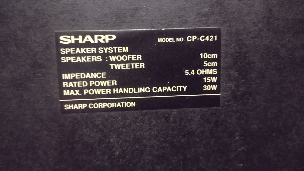 Głośniki Sharp komplet