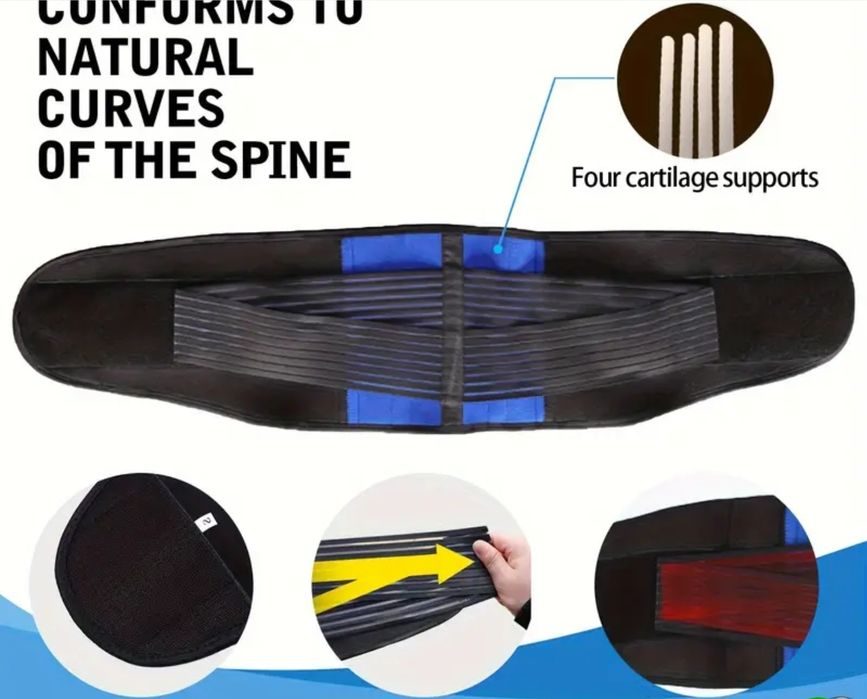 Акция!!! Бандаж/корсет/пояс для поясницы спины 4 ребра жесткости регул