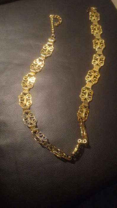 Cinto mulher metal dourado