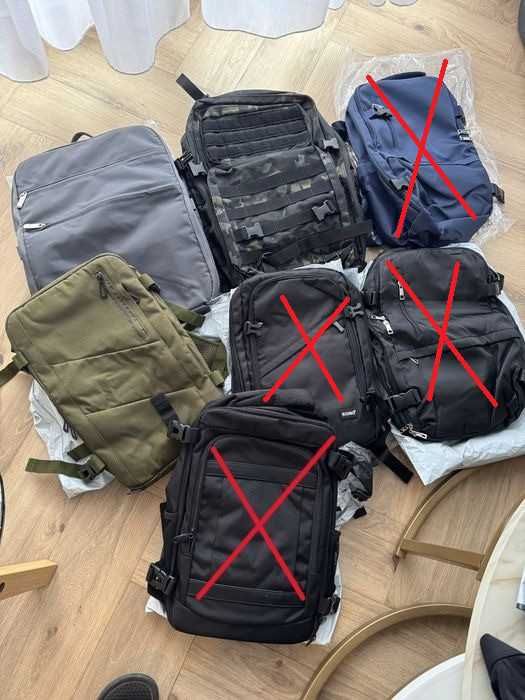 Plecak do samolotu bagaż podręczny rózne wzory/wymiary 40x20x25