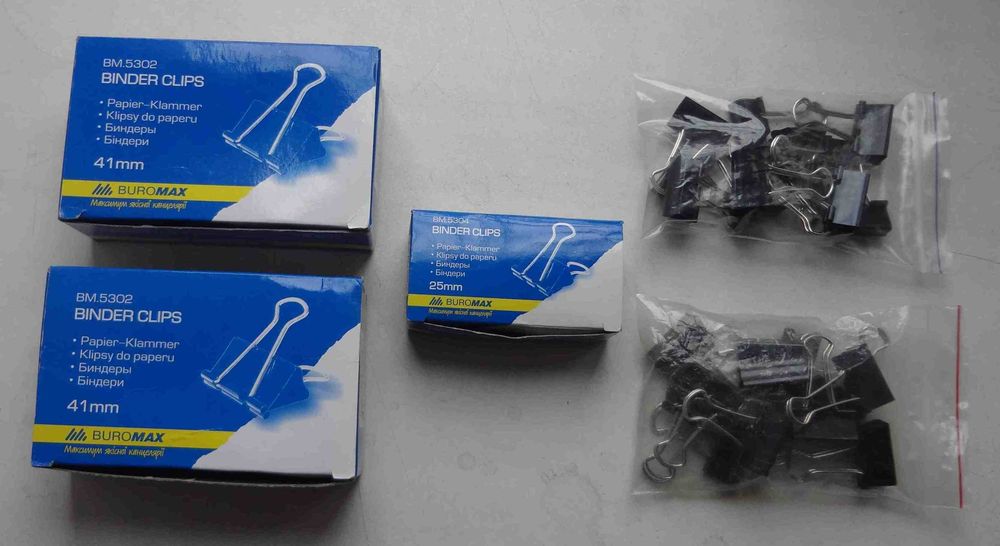 Биндер Buromax BM.5302 41 мм и BM.5304 25 мм