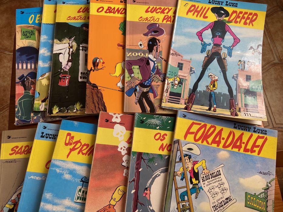 BD tintin, lucky luke e astérix