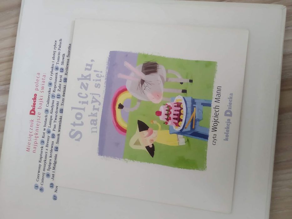 Kolekcja dziecka. seria książeczek z audiobookami w formie CD