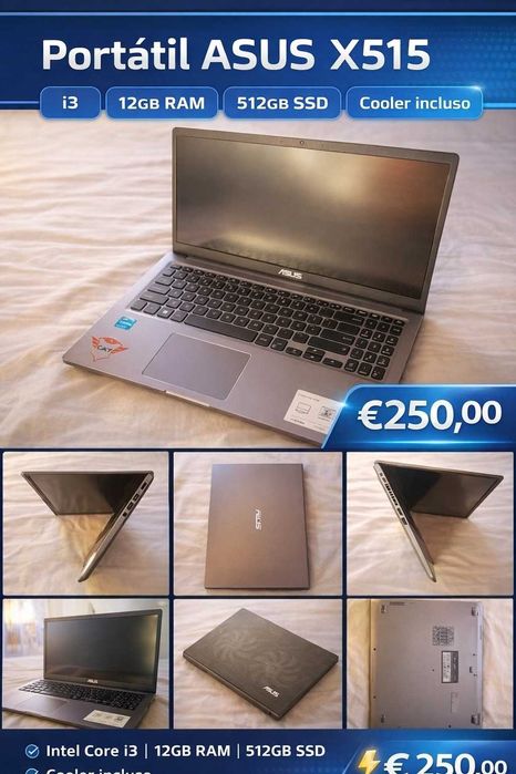 ASUS X515 Muito Bem Estimado – Pronto a Usar