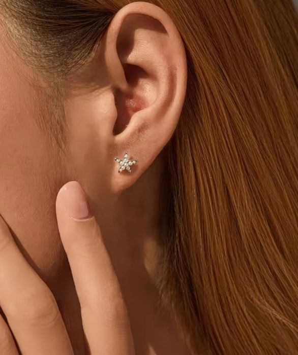 Срібні сережки з перлами