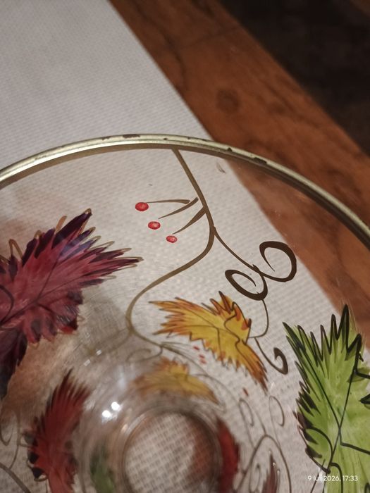 Szklany wazon - lata 60-te