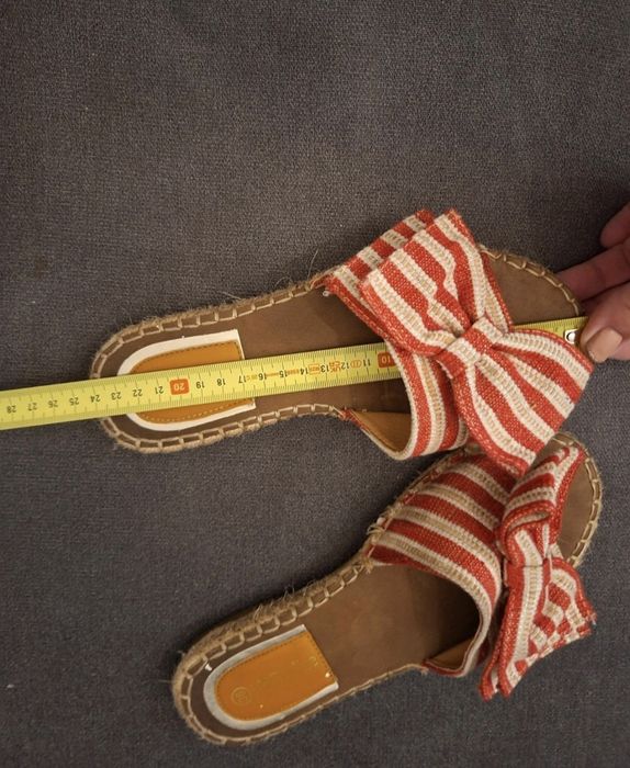 Klapki espadryle z kokardą DeeZee 36