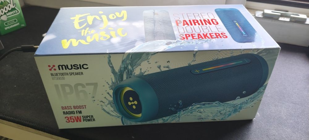 Głośnik Bluetooth XMUSIC BTS660 niebieski 35W IP67 FABRYCZNIE NOWY