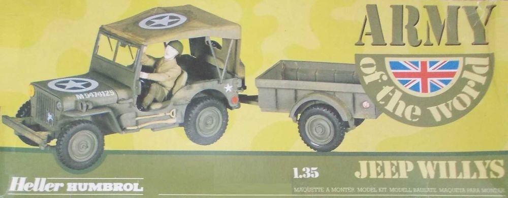 Kit, Modelismo Jeep Willys, Heller Escala 1:35
