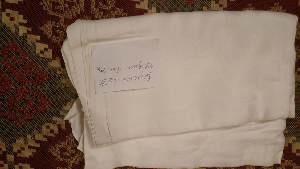 Ткань белая 110 Х 140 и 140 Х 440 см