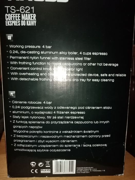 Ekspres kolbowy do kawy