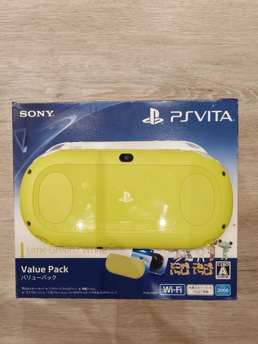 PS Vita Lime Green / White Versão Japonesa Desbloqueado C/Henkaku