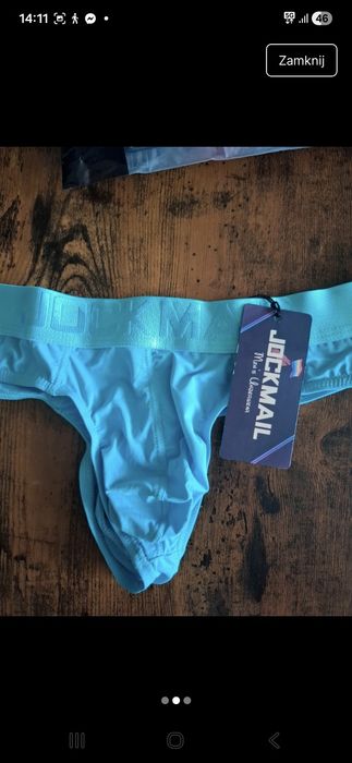 Slipy męskie Jockmail, stringi roz. L