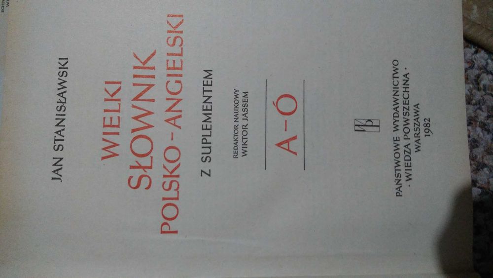Wielki słownik angielsko-polski polsko-angielski Jan Stanisławski