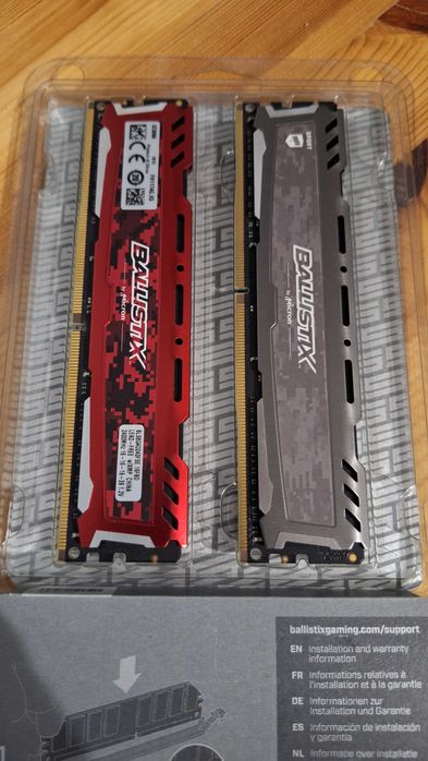 Pamiec RAM Ballistix Sport 2400mhz 2x4gb DDR4