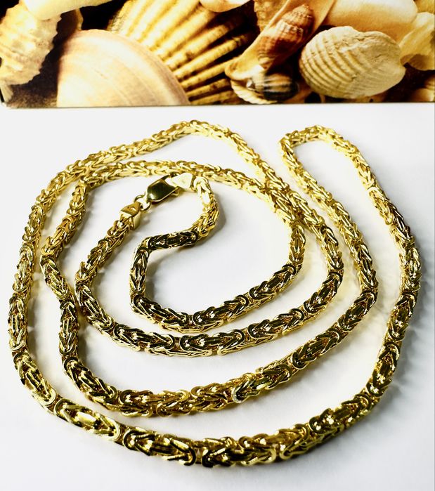 Złoty łancuszek 14k Królewski 60 cm
