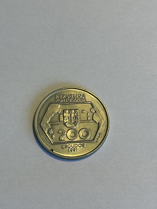 Moeda comemorativa de 200 Escudos – Navegações para Ocidente – 1991