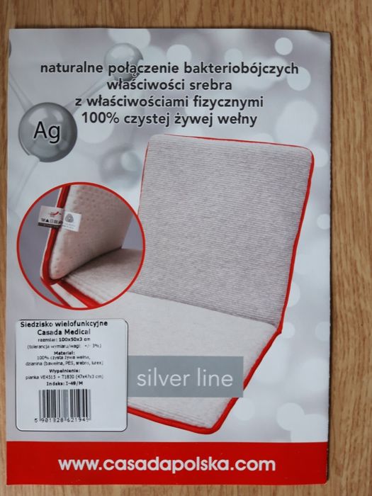 Zestaw Casada mata masująca + zagłówek + siedzisko wielofunk. + pas
