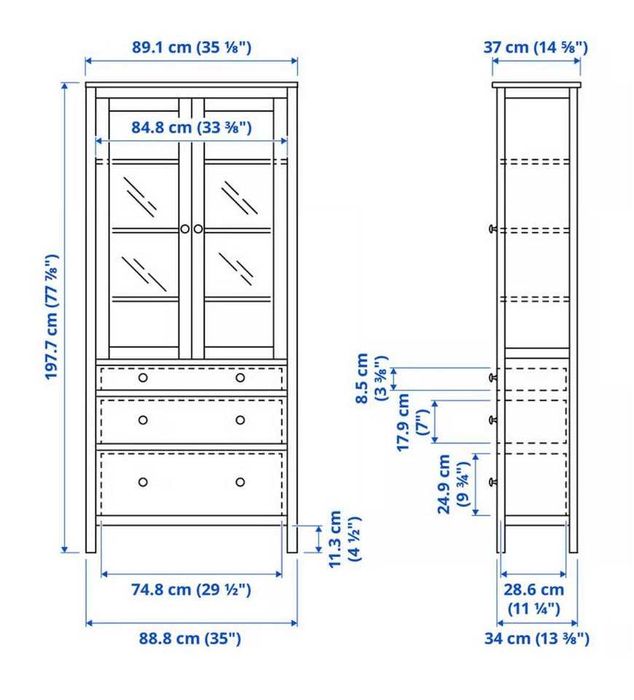 Móvel (cristaleira) IKEA Vermelho