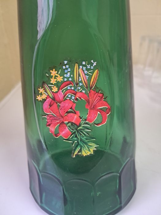 Garrafa verde vintage