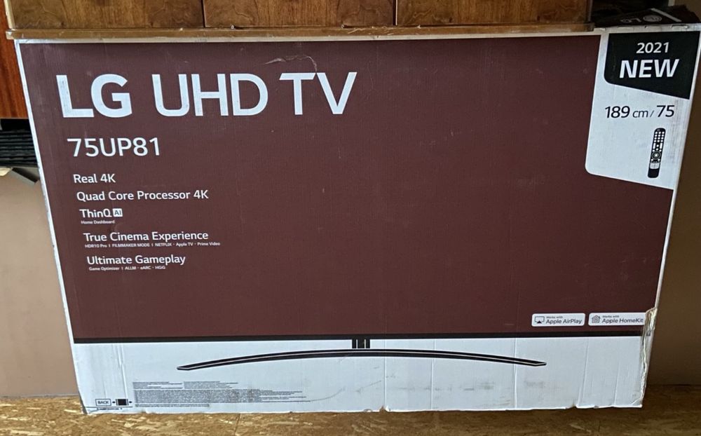 Телевізор LG UHD TV 75UP81 75” (189 см) 4K Smart TV