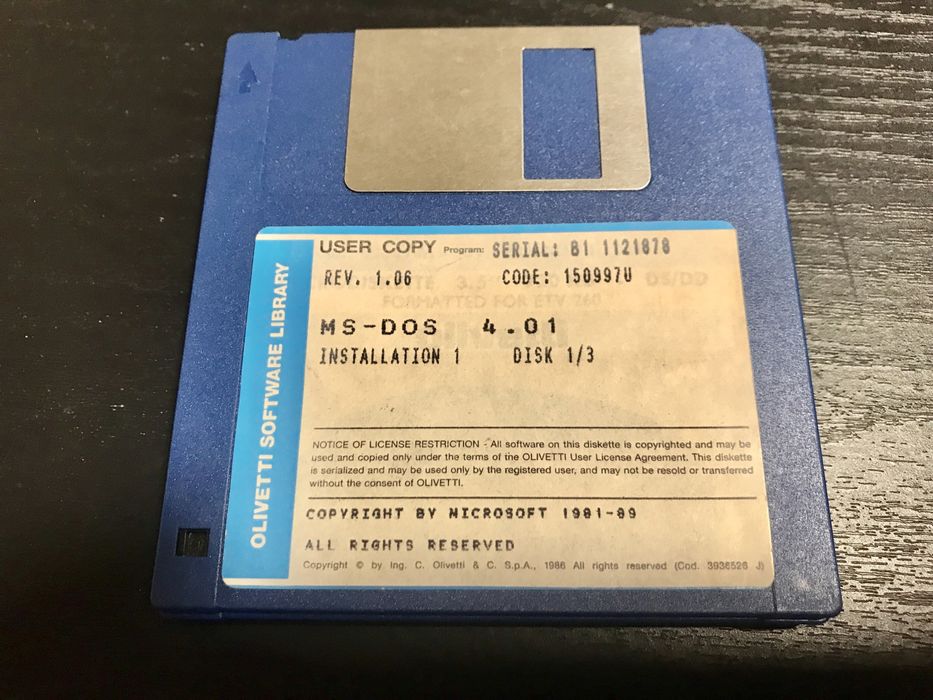 Scheider, Microsoft, MS-DOS, Para coleccionadores