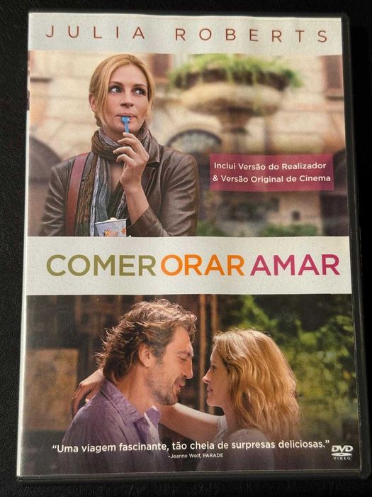 DVD do filme Comer Orar Amar
