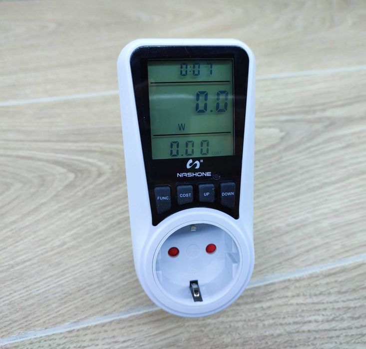 Счётчик электроэнергии Nashone, ваттметр для розетки