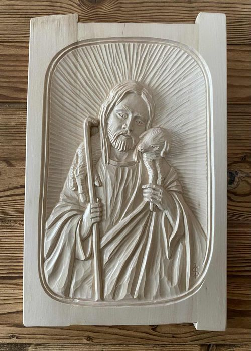 Pan Jezus z barankiem pamiątka prezent