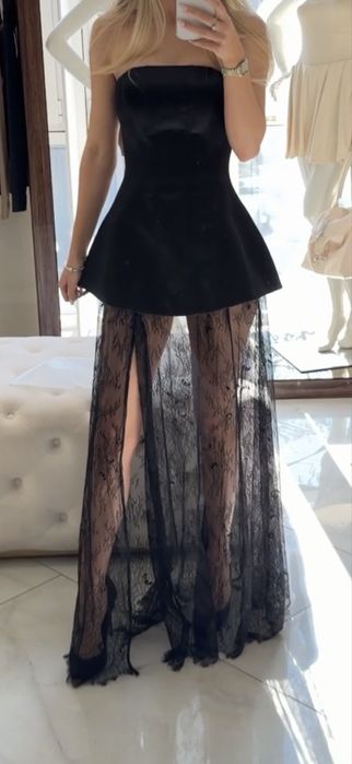 Костюм мереживна спідниця та подовжений корсет Miss Diamond