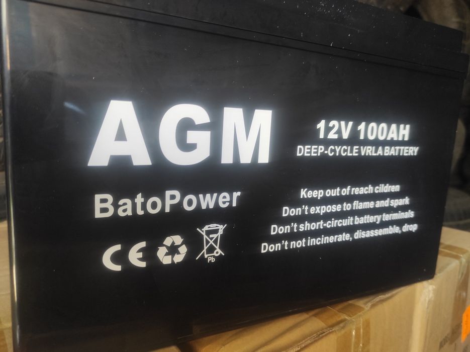 Акумулятор гелевий для Упс безперебійника ДБЖ 100А 12в якісний Bato