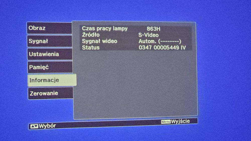 Epson EH-TW5500 Full HD, 863 h, bardzo dobry stan