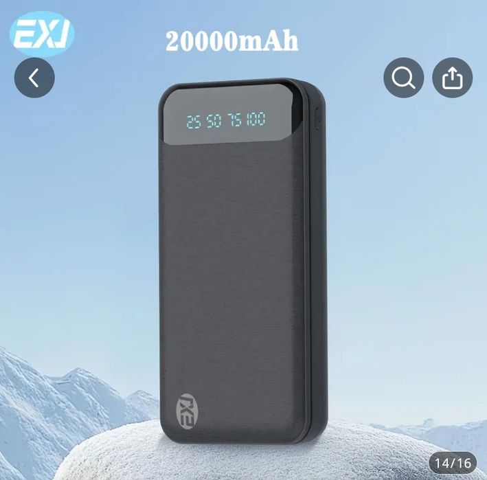 Новый павербанк 20000mAh
