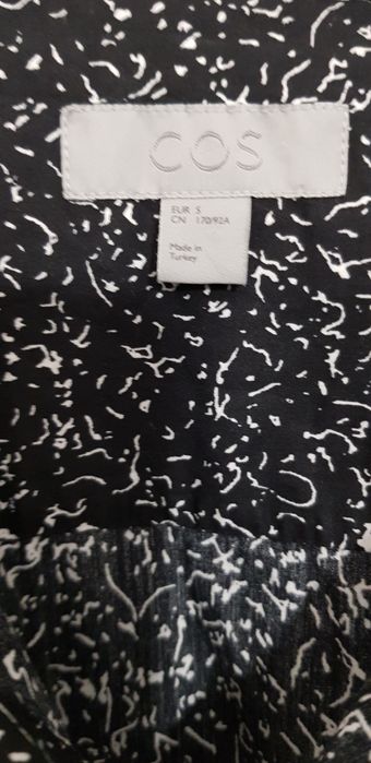 COS koszula z bawełny, czarna