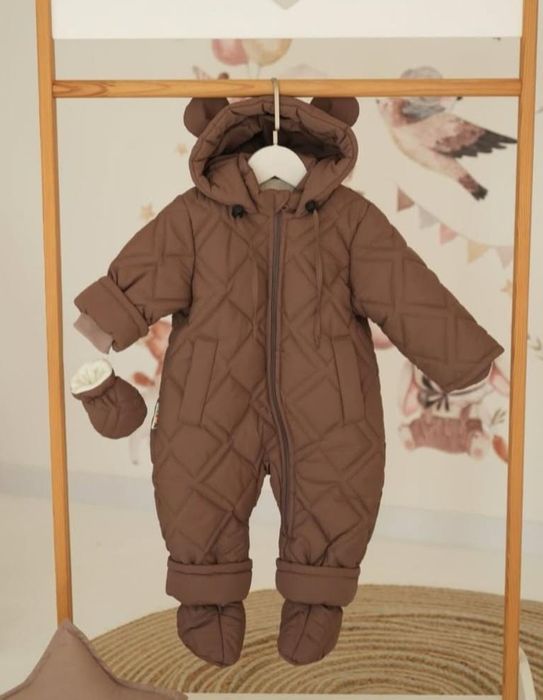 Комбінезон зимовий 80 розмір, коричневий
