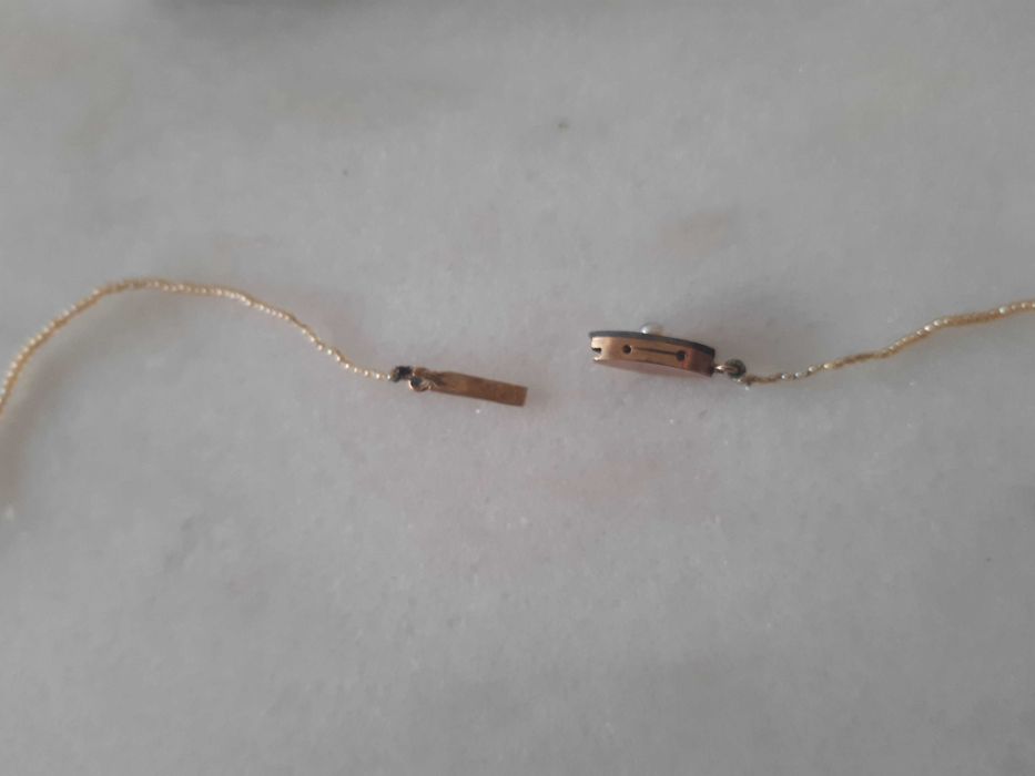 Colar de perolas micro, anos 1930/40, com fecho ouro