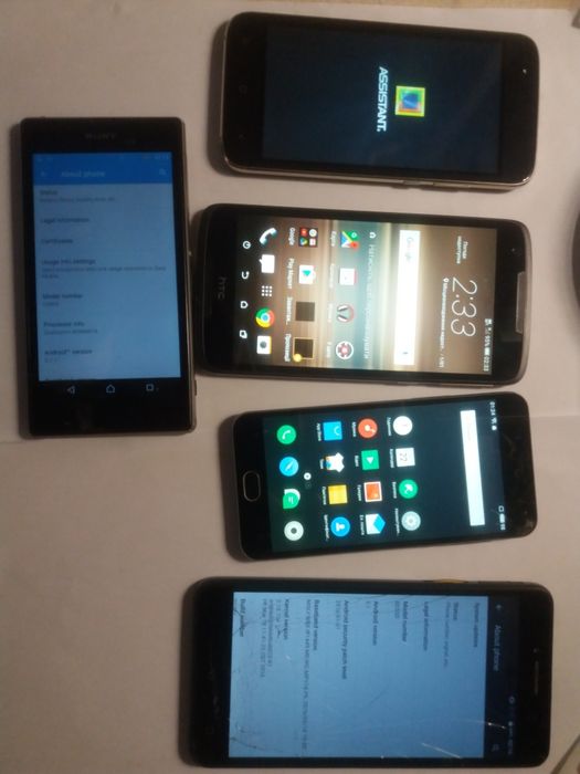 HTC, Alcatel, Sony, Meizu,Samsung, Asus