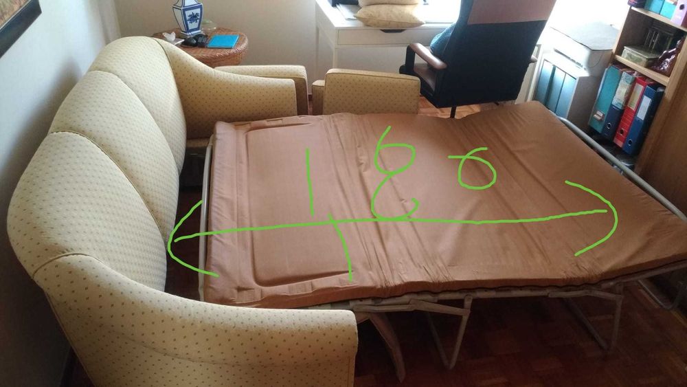 Sofá cama 3 lugares