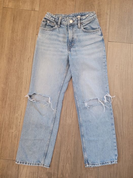 Spodnie jeansowe H&M unisex baggy rozm. 152 / 14 lat