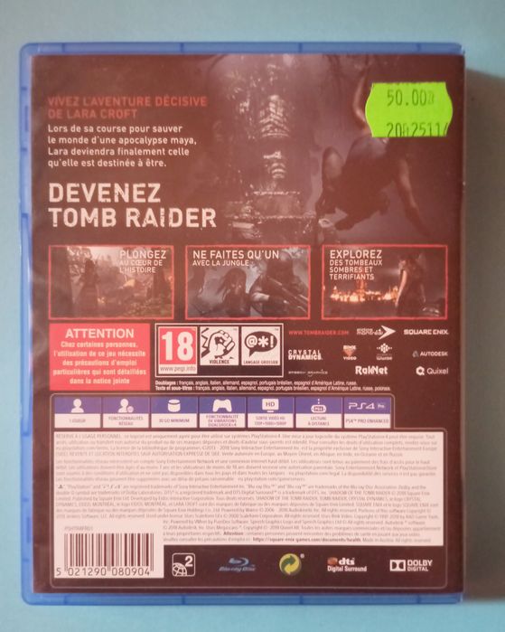 Tomraider ps4 dubbing pl